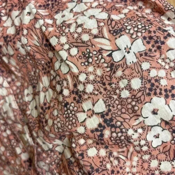 Pilcro for Anthropologie Button Down Floral Ruched Top Size S - Picture 3 of 9